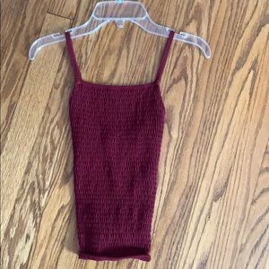 Abercrombie and Fitch maroon halter top